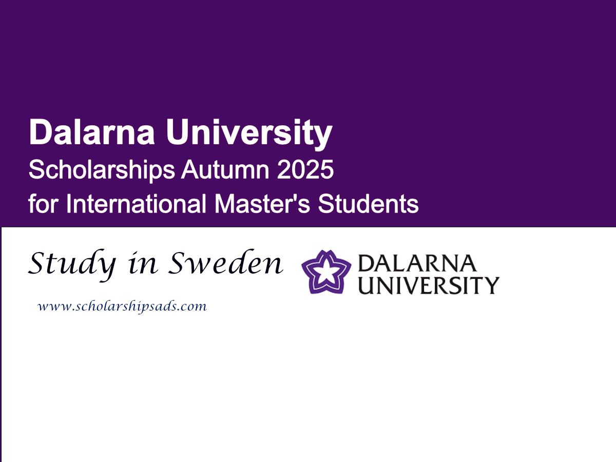 Dalarna University Sweden Offers Scholarships Autumn 2025 for